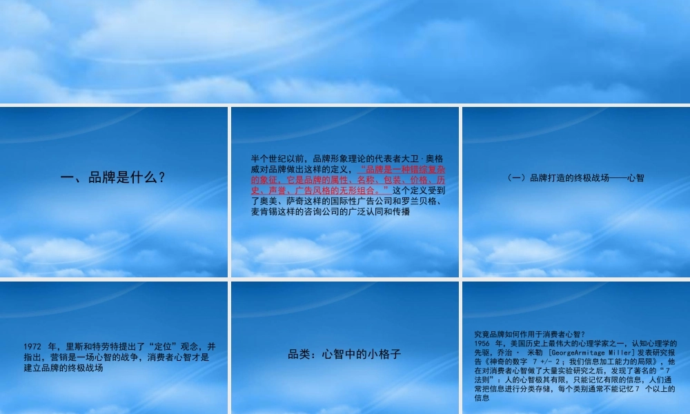 如何创立品牌讲义课件