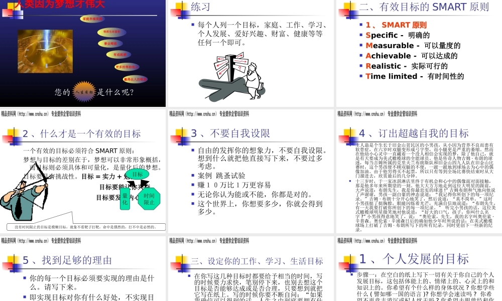 服装行业目标管理的重要性
