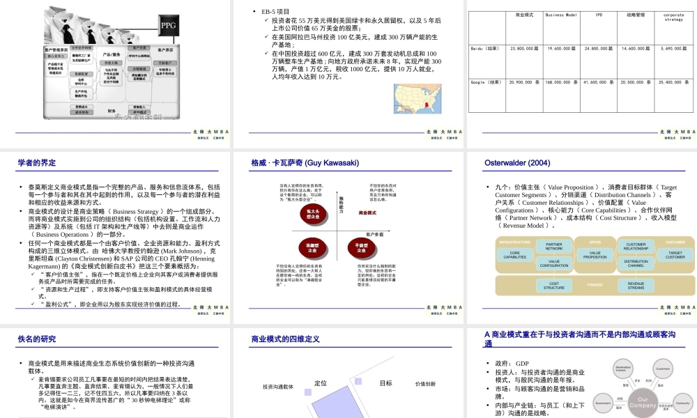 如何创新、建构、应用商业模式