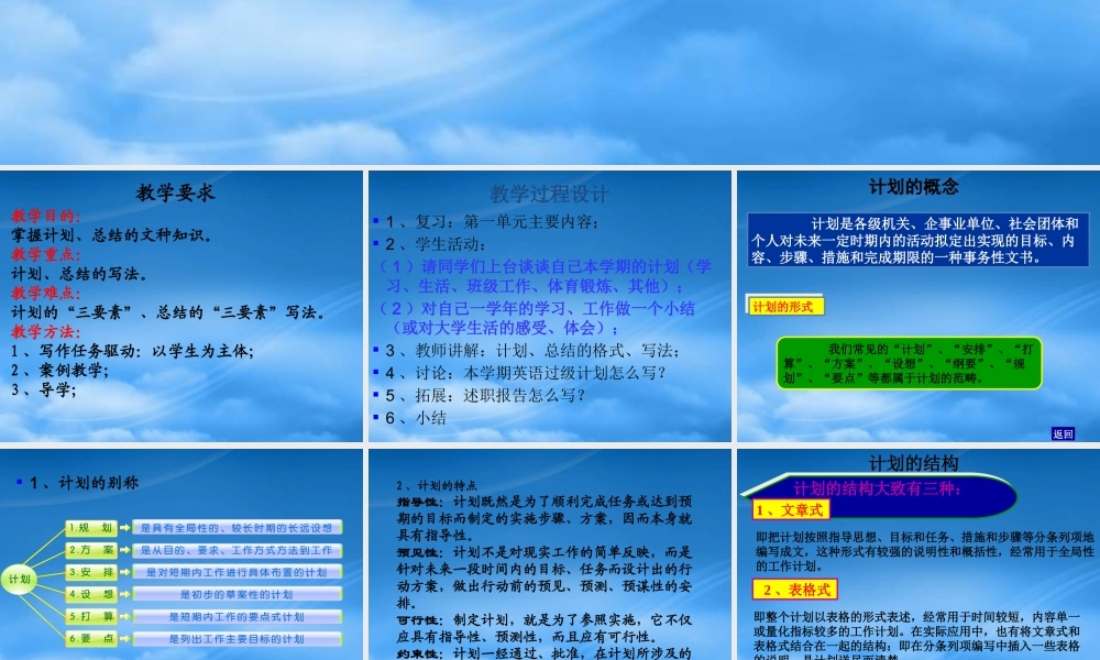 某公司计划总结述职报告