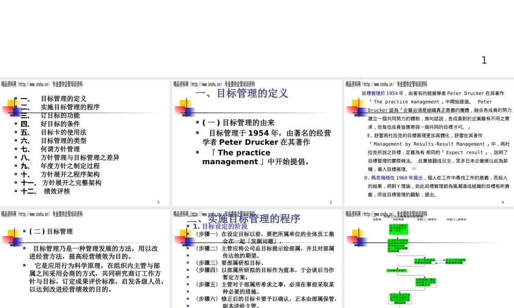 服装行业目标管理与绩效考核培训课程