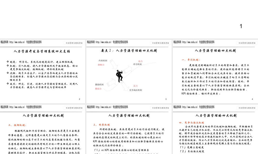 服装行业目标管理与绩效考核培训课件