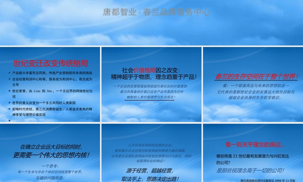 如何创造春兰品牌的感召