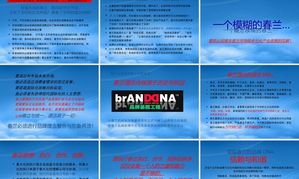 如何创造春兰品牌的感召
