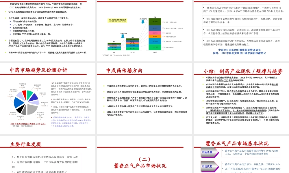 天士力藿香正气滴丸市场及产品资讯