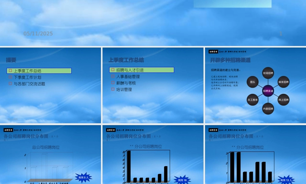 某公司季度述职报告