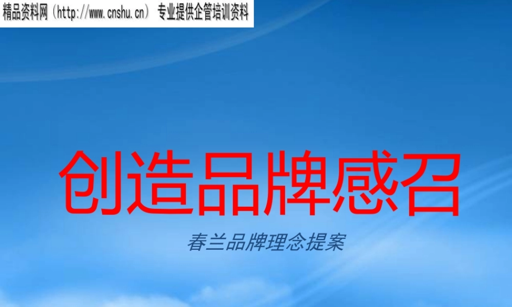 如何创造品牌感召力