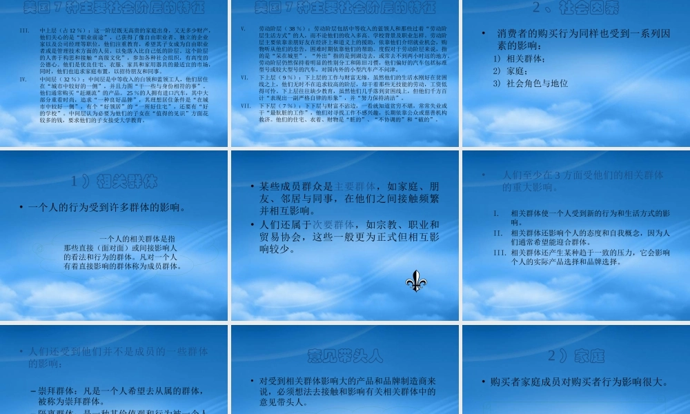 服装行业消费者市场和与买行为分析