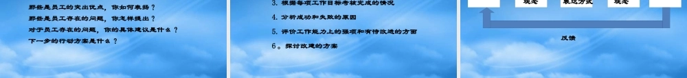 某公司绩效管理沟通技巧