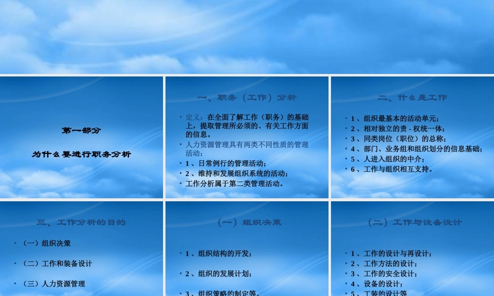 服装行业职务分析与职务说明书