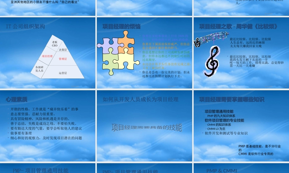 如何从开发人员成长为项目经理