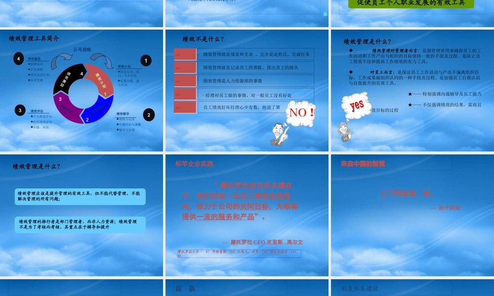 某公司绩效管理培训教材