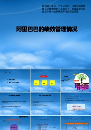 某公司绩效管理情况概述