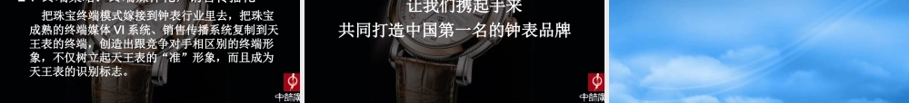 天王手表品牌推广策略提案