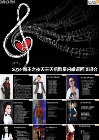 天王天后群星闪耀巡回演唱会招商方案