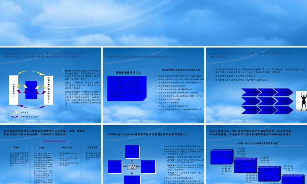 某公司绩效管理体系的原则与实施