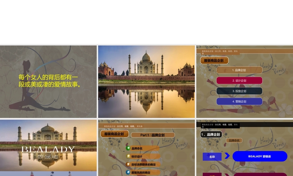 服装品牌企划书（PPT33页)