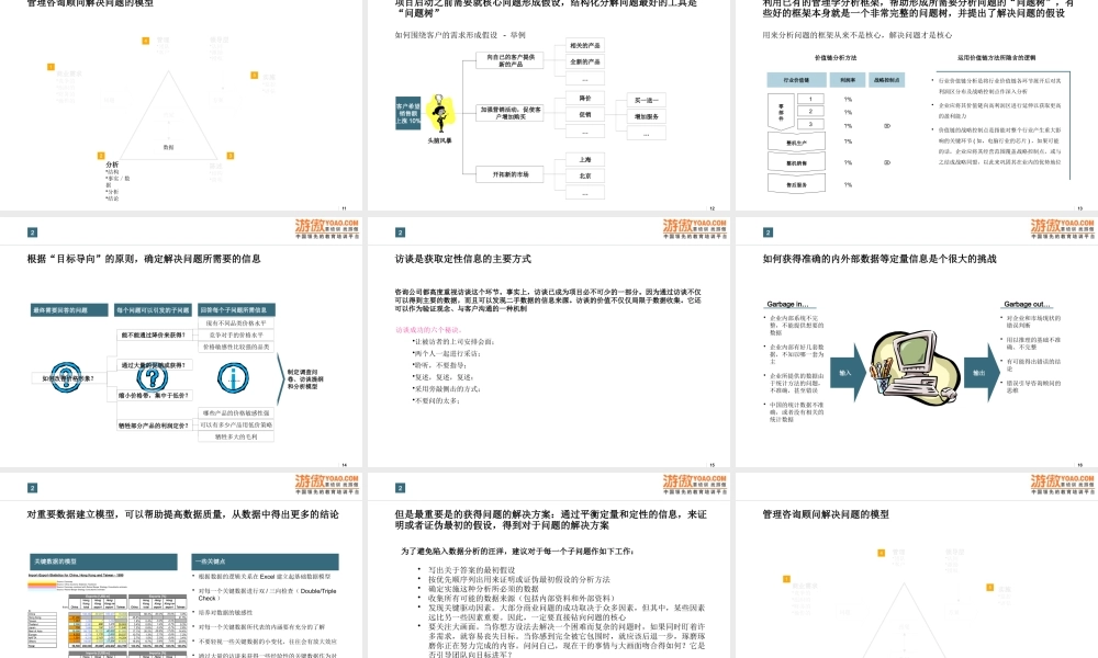 如何从咨询顾问的角度解决企业问题(PPT 101页)