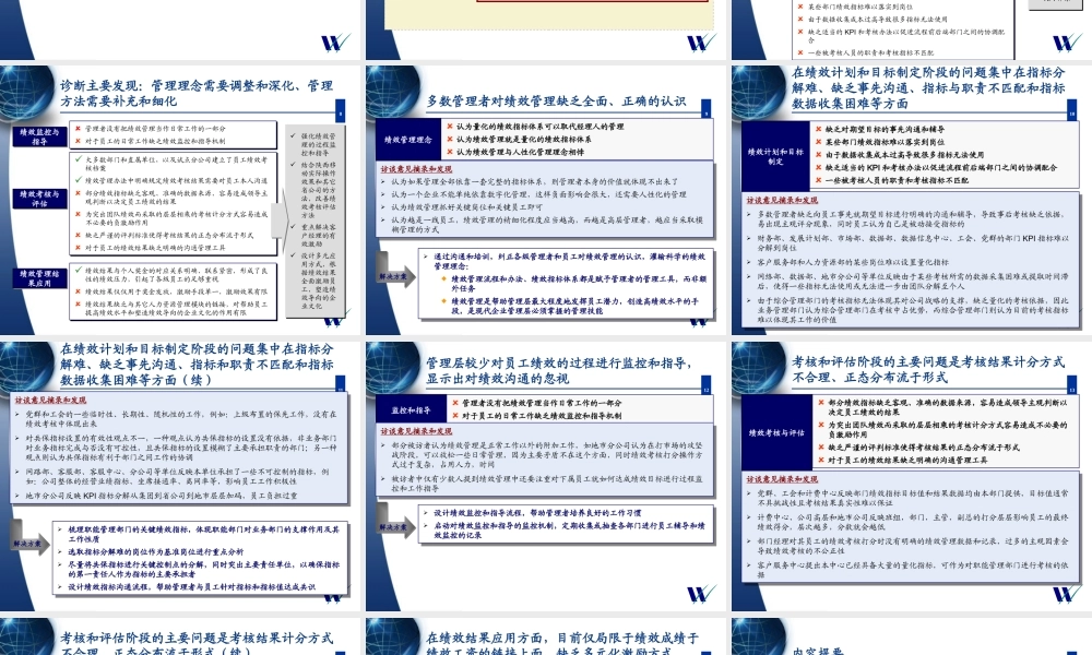 某公司绩效管理体系现状诊断报告