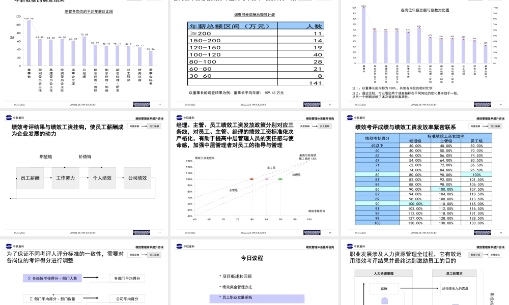 某公司绩效管理体系咨询