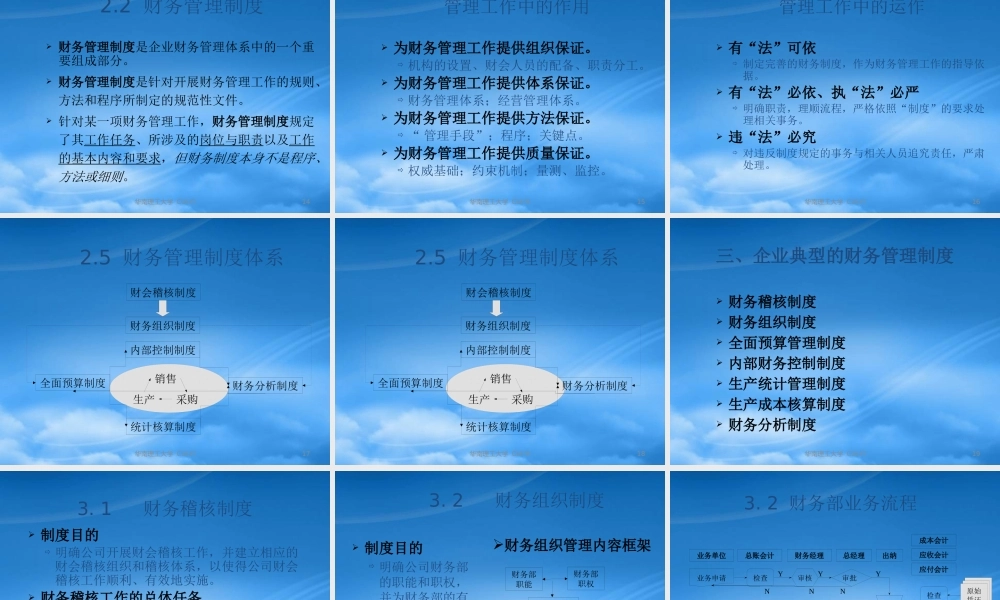 服装企业财务管理制度与内控制度的建设