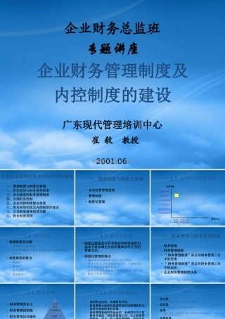 服装企业财务管理制度与内控制度的建设