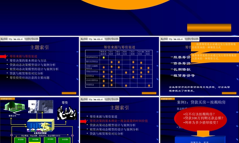 服装企业筹资决策和案例分析