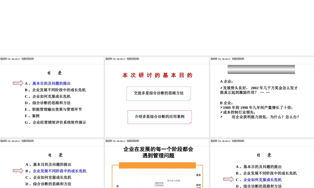 服装企业管理综合诊断思路