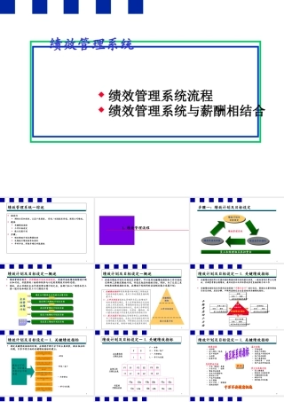 某公司绩效管理系统培训课件