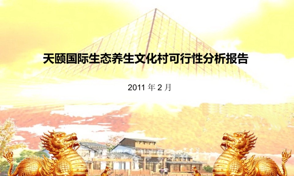 天颐国际养生房产项目定位策划方案
