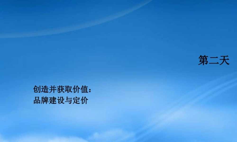 如何打造成功的品牌(ppt 126页)2