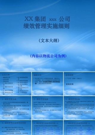 某公司绩效管理与考核实施细则)