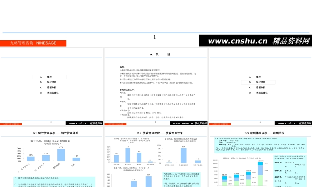 某公司绩效管理诊断报告