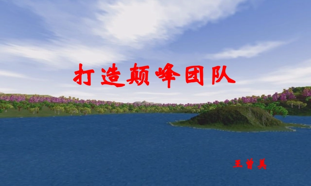 如何打造颠峰团队