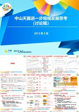 天翼进一步规模发展思考