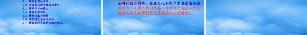 某公司绩效管理制度培训教材