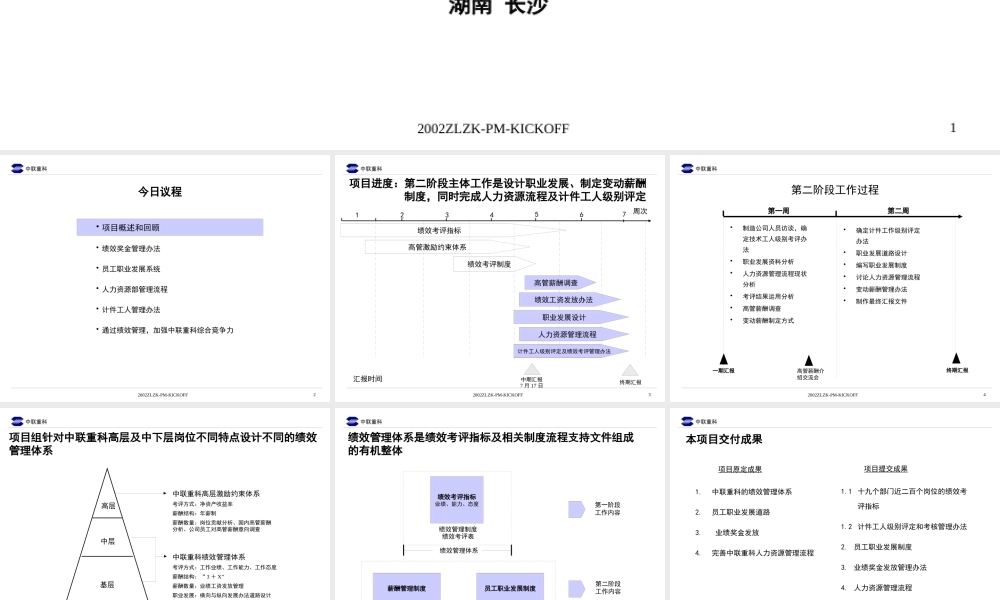 某公司绩效管理咨询报告
