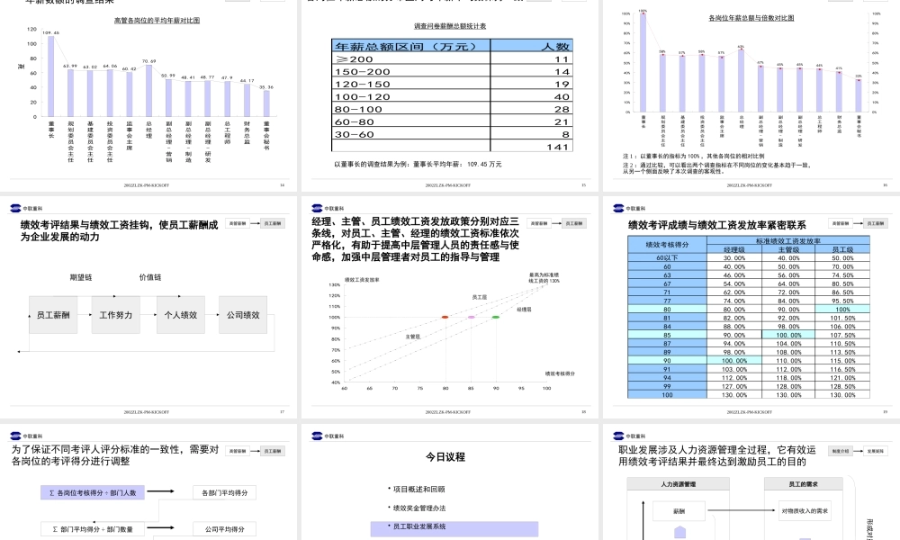 某公司绩效管理咨询报告