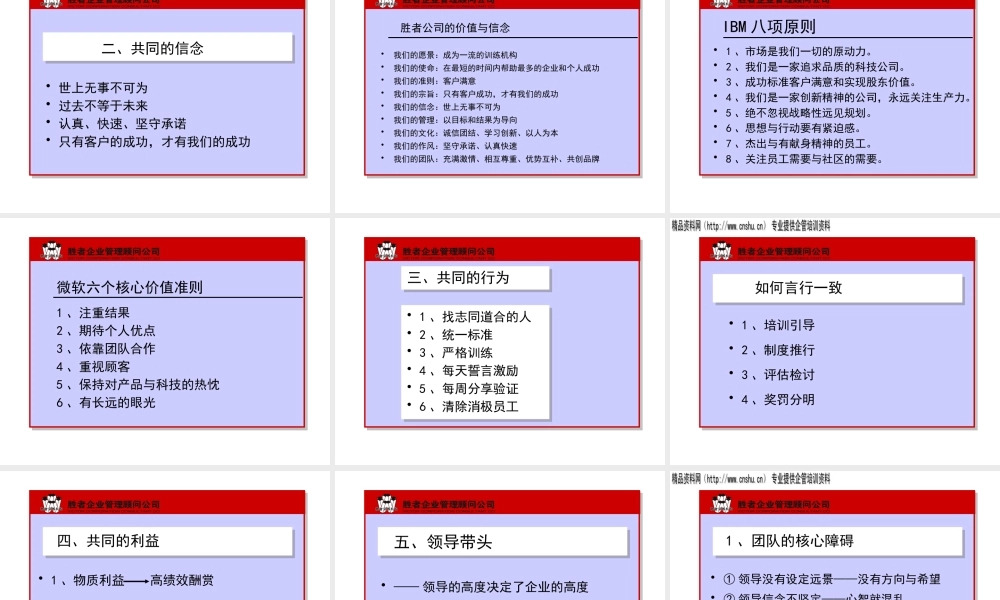 如何打造顶尖团队(ppt页)