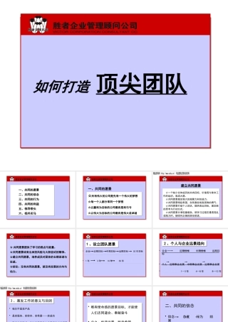 如何打造顶尖团队(ppt页)