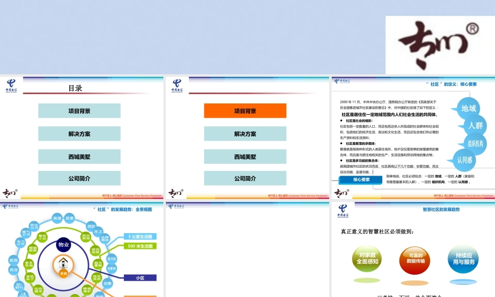 天翼智慧物联社区策划方案