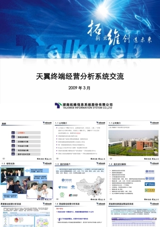 天翼终端经营分析系统交流(合稿)v03