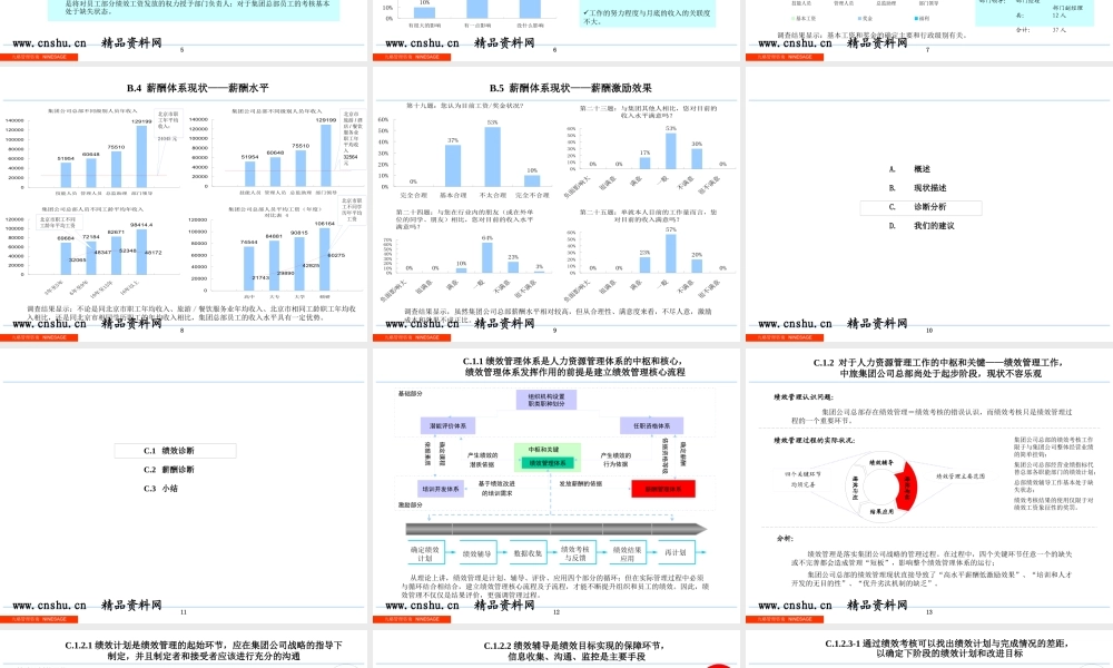 某公司绩效和薪酬管理的诊断报告分析