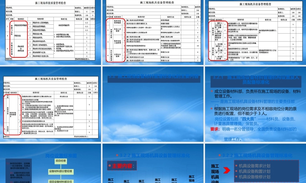 施工现场设备材料标准化管理手册
