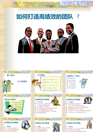 如何打造高绩效的团队(PPT 66页)