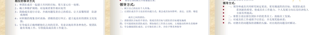 如何打造高绩效的团队(ppt 67页)