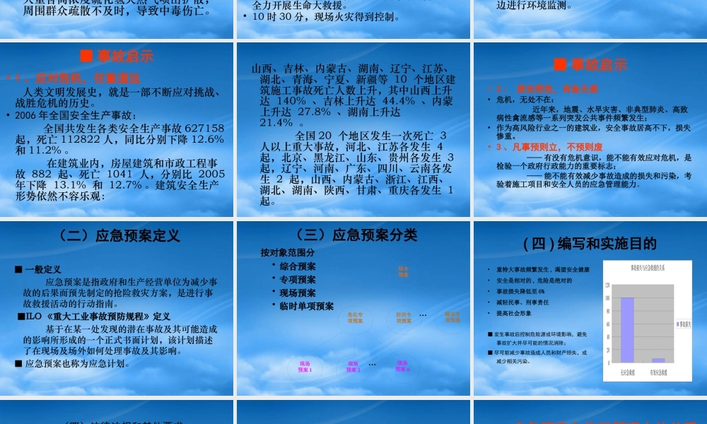 施工现场职业健康安全和环境应急预案