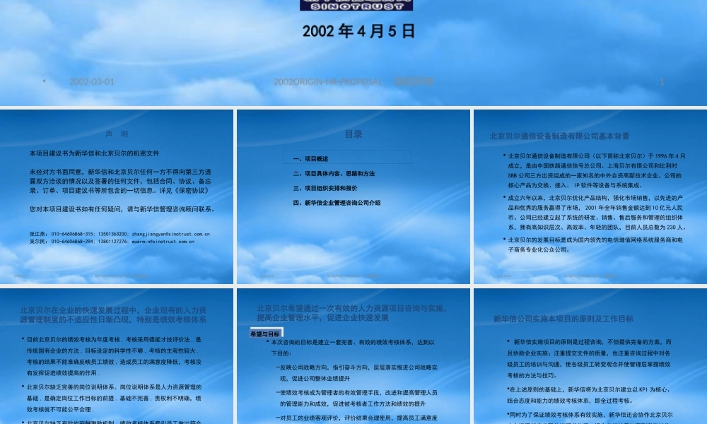 某公司绩效考核管理项目建议书