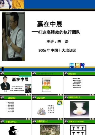 如何打造高绩效的执行团队(ppt 380页)