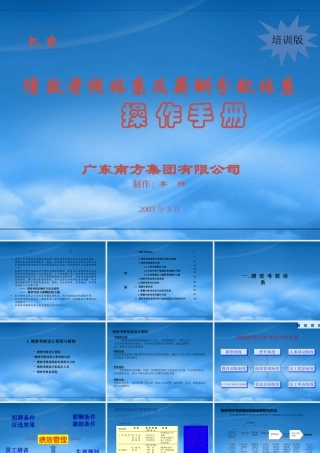 某公司绩效考核体系与薪酬分配体系手册